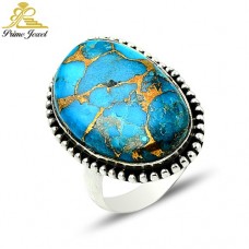 Gümüş Turkuaz Yüzük